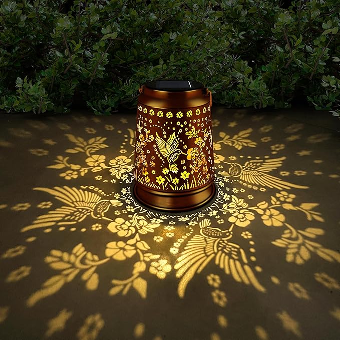 Hummingbird Solar Garden Lanterns, Classic Waterproof LED