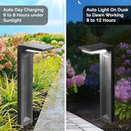 2-Pack Solar Pathway Lights, Waterproof LED Yard Lights