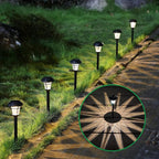 12-Pack Flat Solar Walkway Lights, Waterproof LED