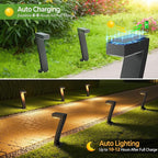 Solar Driveway Path Lights 4-Pack, IP65 Waterproof