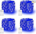 4-Pack Christmas String Lights, 80ft 240 LED Waterproof Twinkle Lights