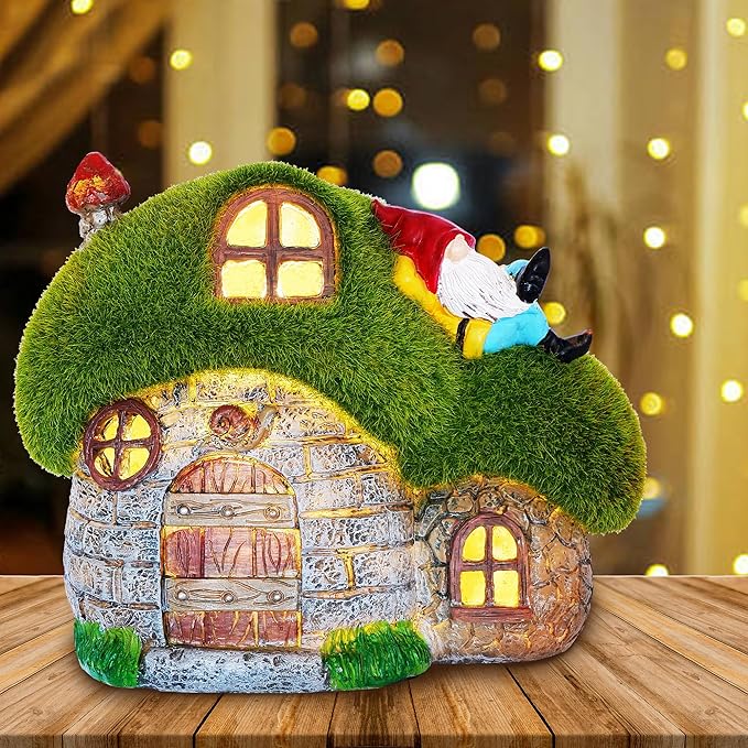 Solar Gnome Statue Light, Yard Decor