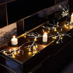 6ft Christmas LED String Lights, Waterproof Timer Lights