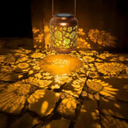 Sunflower Solar Lantern Set, Metal Porch Lighting