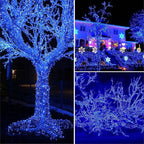 Blue Christmas Lights, 33ft LED Remote & Timer