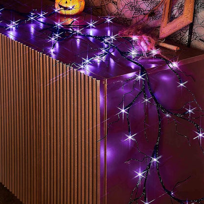 6ft Halloween LED String Lights, Waterproof Timer Lights