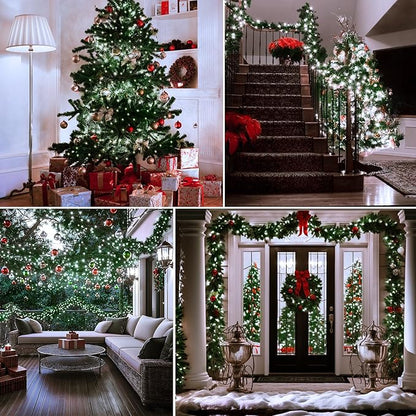Christmas Fairy Lights 2-Pack, 4ft 50 LED Battery Twinkle Lights