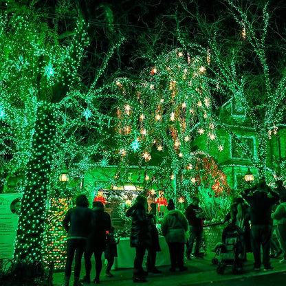 Dazzle Bright Fairy Lights Battery Operated, 20 FT 60 LED Silver Wire St. Patrick's Day Waterproof Battery Operated String Lights, Christmas Decorations for Indoor Outdoor Bedroom Yard Decor, Green