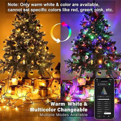 66ft Christmas LED String Lights, Waterproof Timer Lights