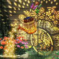 Butterfly Solar Lantern Set, Elegant Porch Lighting