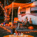 Halloween Fairy Lights 4-Pack, 5ft 50 LED Battery Twinkle Lights