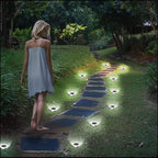 Solar Flat Disk Lights 20-Pack, Waterproof Garden