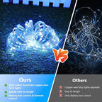 Solar Rope Lights, 66ft LED Garden String