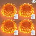 Halloween Fairy Lights 4-Pack, 5ft 50 LED Battery Twinkle Lights
