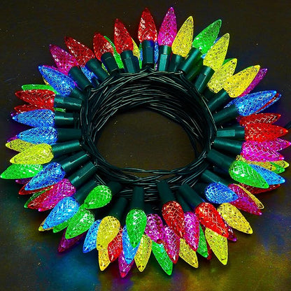Christmas Porch String Lights, 20ft 60 LED Waterproof