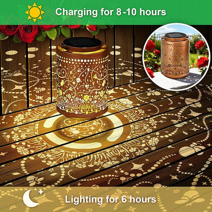 Birthday Gifts for Women Mom Grandma, Firefly Gardening Gifts for Women, Solar Lantern Outdoor Waterproof Garden Decor Hanging Solar Lights Yard Decorations Outdoor, Backyard, Patio