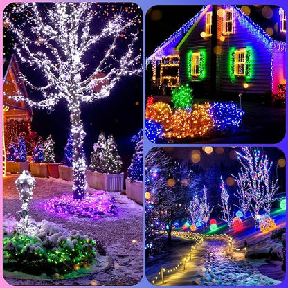 4 Pack 33FT 100 LED Fairy Lights Battery Operated with Timer & Remote, Waterproof Twinkle Lights Indoor Outdoor, 8 Modes Fairy String Lights for Bedroom Classroom DIY Wedding Decorations, Multicolor
