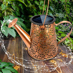 Flower Solar Hanging Lanterns, Rustic Backyard Decor