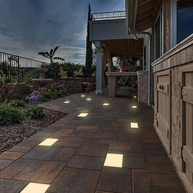 Solar Pathway Lights, Waterproof LED Driveway Lights