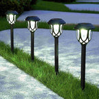 10-Pack Solar Pathway Lights, Waterproof LED Walkway Lights