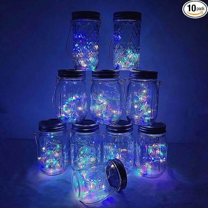 10-Pack Christmas String Lights, 30 LED Waterproof Twinkle Lights
