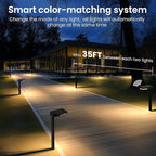 4-Pack Solar Pathway Lights, Waterproof LED Driveway Lights