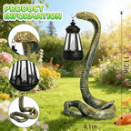 11.22" Solar Snake Garden Statue Light, Outdoor Decor
