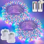 66ft Multicolor Outdoor Edison String Lights, Weatherproof