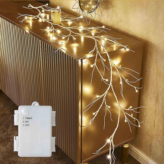 Christmas Porch String Lights, 6ft 48 LED Waterproof