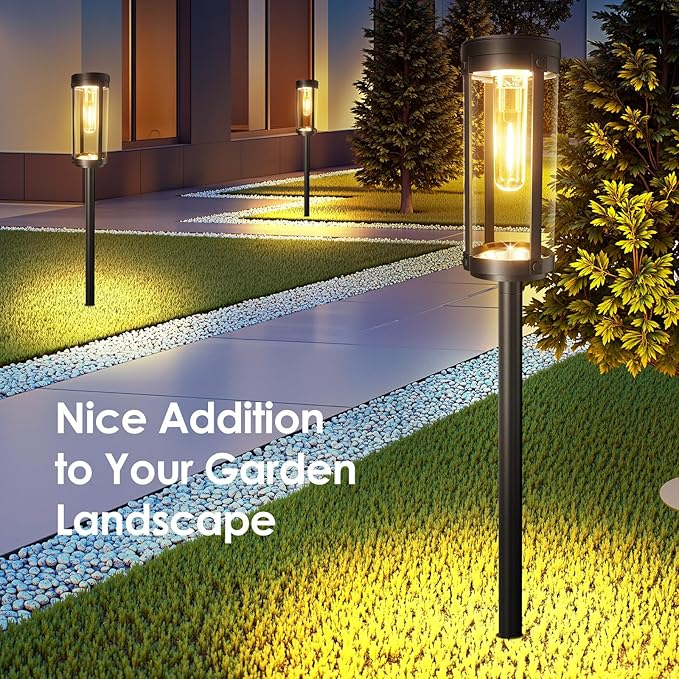 Solar Pathway Lights 6-Pack, Yard LED