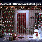 Christmas Porch String Lights, 8ft 300 LED Waterproof