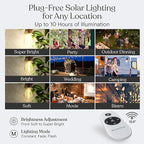 27ft White Outdoor Edison String Lights, Weatherproof
