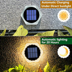 Solar Gutter Lights 6-Pack, Waterproof LED