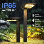 6-Pack Warm White Solar Path Lights, Outdoor Yard LED