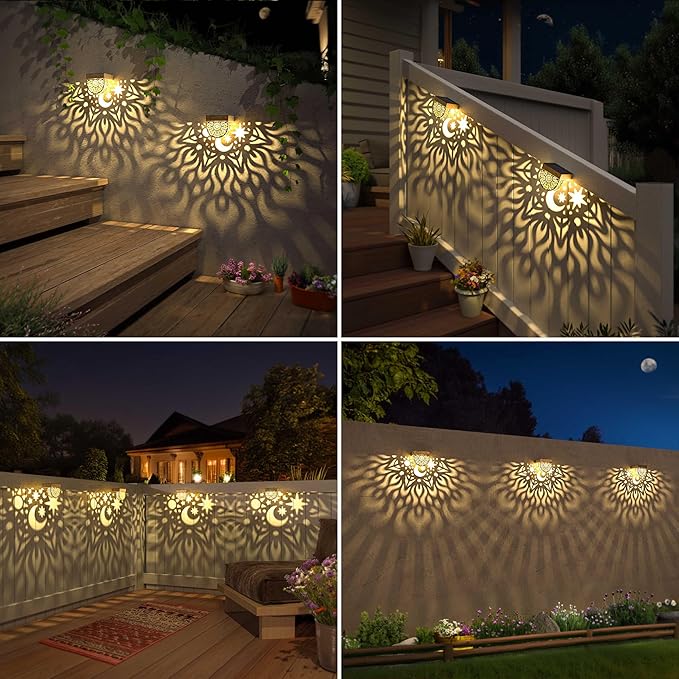 Bright Solar Yard Lights 6-Pack, LED