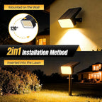 118 LED Solar Wall Spotlights 4-Pack, LED