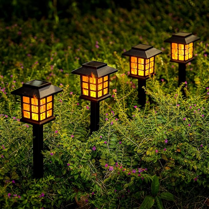 8-Pack Solar Path Lights, Outdoor Garden LED