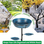 Freestanding Bird Bath & Feeder, Outdoor Metal