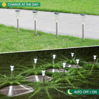 10-Pack Solar Landscape Lights for Driveway