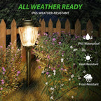 Solar Walkway Path Lights, Waterproof