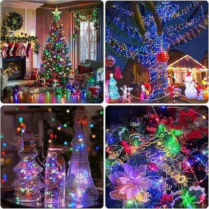 Christmas Fairy Lights 8-Pack, 16ft 50 LED Battery Twinkle Lights