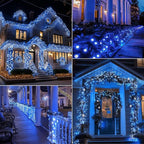 Christmas Backyard String Lights 2-Pack, 50 LED Waterproof
