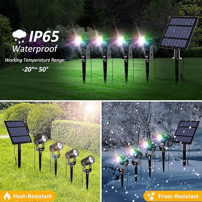 Solar Landscape Spotlights, LED