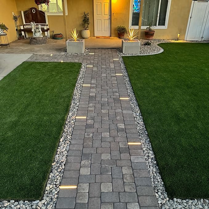 Warm White Solar Path Lights, Outdoor Yard LED