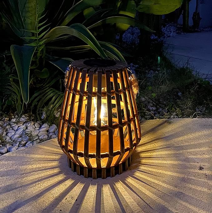 Elegant Hanging Solar Lanterns for Porch, Waterproof LED