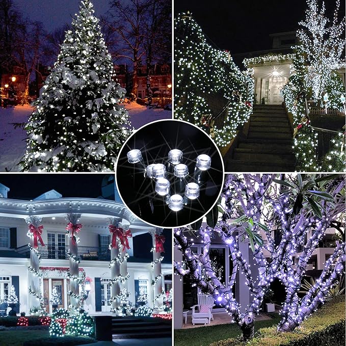 Christmas Porch String Lights, 66ft 200 LED Waterproof