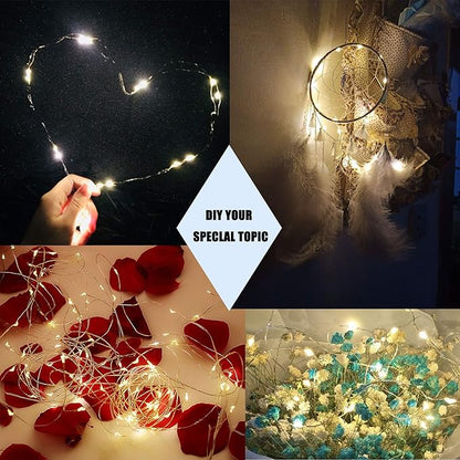 Christmas Fairy Lights 24-Pack, 2ft 30 LED Battery Twinkle Lights