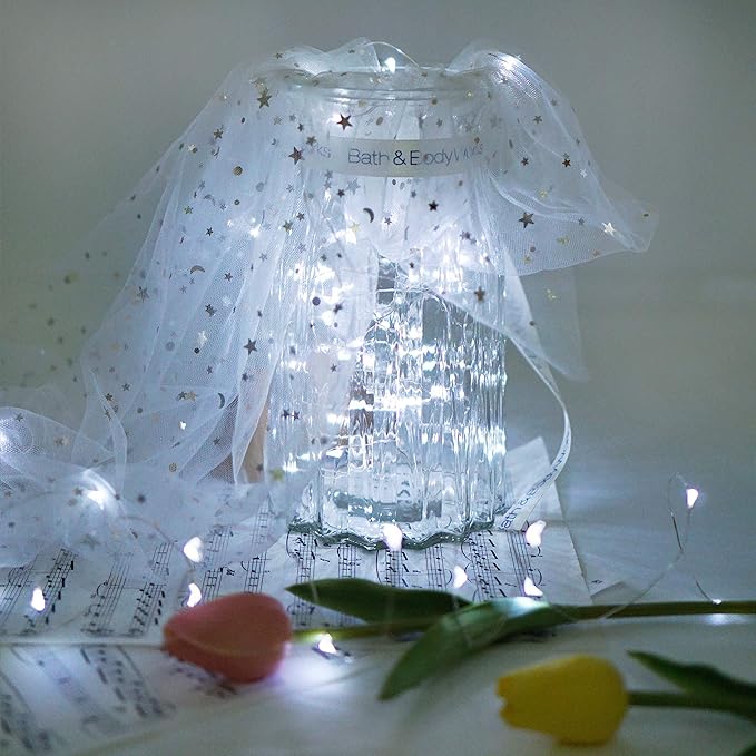 Christmas Patio String Lights 8-Pack, 20 LED Waterproof