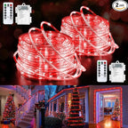 Solar Rope Lights, 66ft LED Backyard String