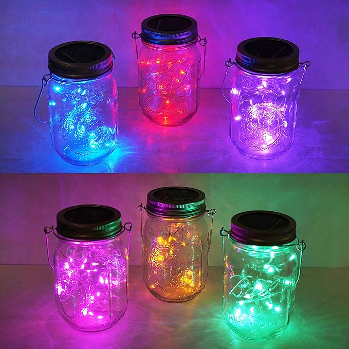 Christmas Backyard String Lights 6-Pack, 20 LED Waterproof